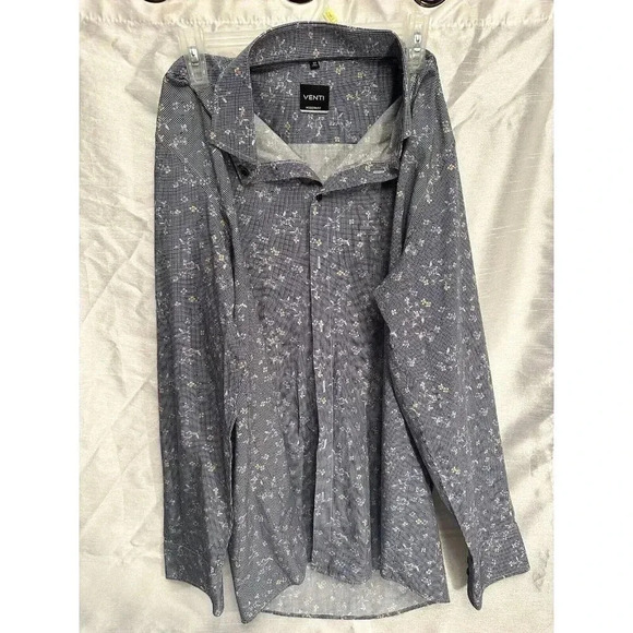 Beautiful Venti Long Sleeve Men’s Cotton Dress Shirt - Picture 1 of 4